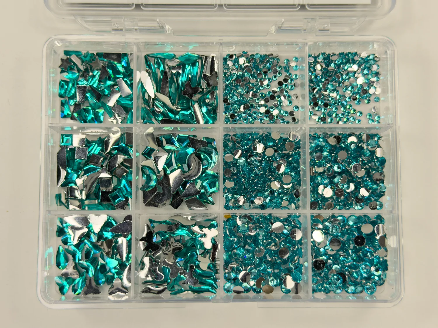 Crystal Collection Set No. 4 - Ocean Teal (80-100pcs)