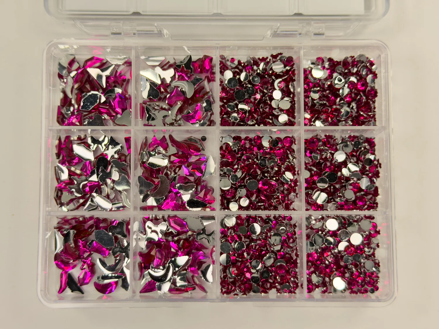 Crystal Collection Set No. 5 - Fuchsia Fire (80-100pcs)