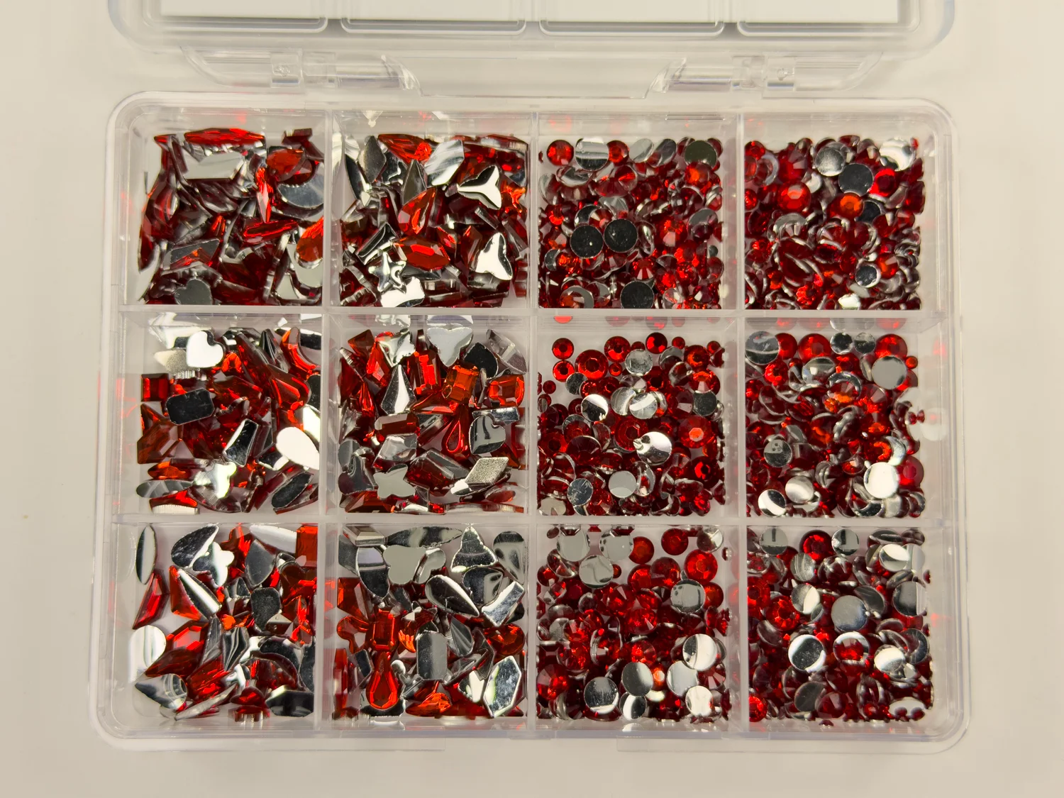 Crystal Collection Set No. 8 - Ruby Red (80-100pcs)